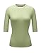 REGNA X Love Coated Women's Long sleeve Summer Lightweight Basic Casual T-shirts(S-XXXL)