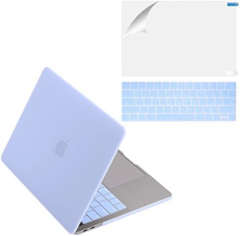 MacBook Pro 13 Case 2017 &amp; 2016 Release A1706/A1708, Mittly Plastic Hard Case Shell Cover with Keyboard Cover &amp;Screen Protector for MacBook Pro 13 Inch with/without Touch Bar &amp; Touch ID, Serenity Blue