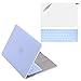 MacBook Pro 13 Case 2017 & 2016 Release A1706/A1708, Mittly Plastic Hard Case Shell Cover with Keyboard Cover &Screen Protector for MacBook Pro 13 Inch with/without Touch Bar & Touch ID, Serenity Blue
