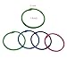 Anfukone 2 inch Book Binder Ring Curtain Ring Disassemble 4 Colors Pack of 24