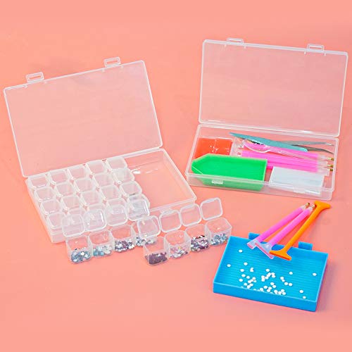 VGOODALL DIY 5D Diamond Painting Werkzeug Set, Crystal Strass Kreuzstich Stickerei Malerei Zubehör für Erwachsene/Kinder Kunst Handwerk