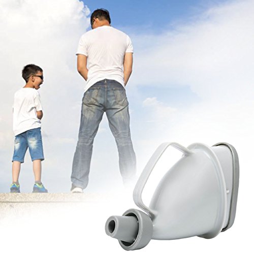 RUNACC Outdoor Urinal Portable Urination Device Plastic Travel Urinary Camping Urine Funnel for Outdoor Standing Pee, Grey