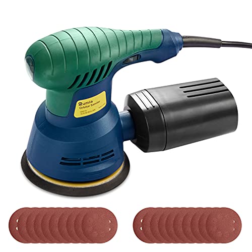 Rumia Random Orbital Sander 2.5A(350W) 6 Variable Speed 13000 RPM Palm