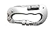 Outdoor Multi-Purpose Carabiner with Pocket Knife & LED Light, Sliver
