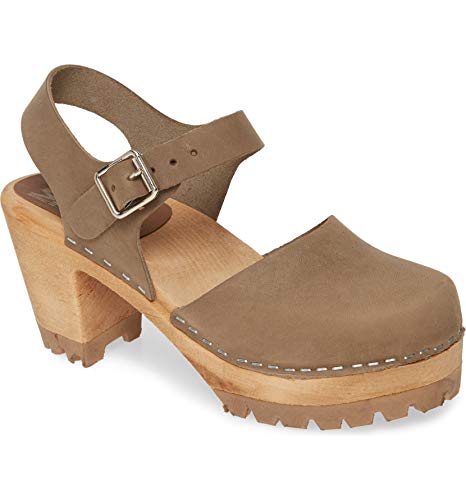 MIA Women's Abba Clog, Khaki Leather, 9 M US