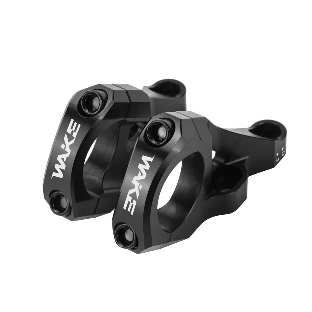 CYSKY Direct Mount Stem 31.8mm Clamp, 2 Pieces Lightweight Split Design for Dual Crown Forks (Black)