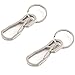 ALsmiley Carabiner Clip Retractable Ring Set Titanium Keychain Quick Release Hooks for Men Women