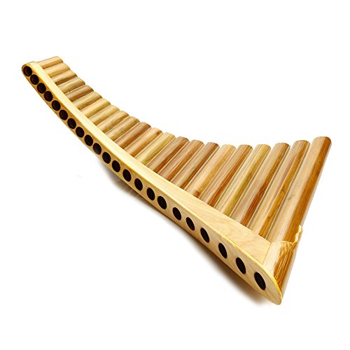 22 Pipes Pan Flute Chinese Traditional Musical Instrument Pan Pipes in Key G and Left hand - Thumbnail 4
