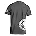 Men's Graphic Shirts Side Print Divided We Fall Patriotic T-Shirt (L, Charcoal)