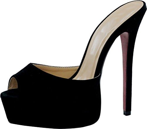 Find Nice Womens Platform Sexy Heeled Nightclub Party Cross Dressing CD TS Slippers A22