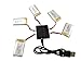 Fytoo 1pcs 5 in1 Lipo Battery Charger & 5Pcs 3.7V 600mAh Battery for Syma X5C X5C-1 X5A X5 X5SC X5SW H5C V931 S5C S5W S5C S5W SS40 FQ36 T32 T5W H42 Aircraft Helicopter Accessories