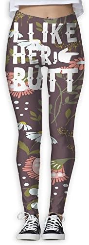 I Like Her Butt Custom Colorful Skinny Pants For Yoga Running Gym Women Sexy Yoga Pants Printed Dry Fit Sport Pants Elastic Fitness Gym Pants Workout Running Tight Sport Leggings Female Trousers
