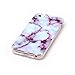 Iphone 5 Case Iphone 5S Case Iphone SE Case UCLL Marble Design Slim Soft TPU Soft Cover for iphone 5/5s/5SE With with Screen Protector (purple)