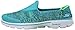 Skechers Performance Womens Go Walk 3 Glisten Walking Shoe,Teal,7 M US