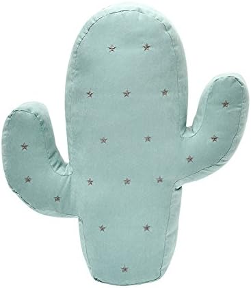 Rainie Love Cute 3D Cactus Shape Design Throw Pillow Toy Cushion Pillow Soft Pillows Home Decoration for Kids Children Gift (Green)