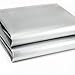 Blackout Drapery Shade Fabric Black and Silver 100 Percent Shading Light Waterproof Sunshade Cloth Light Weight (2Yards)