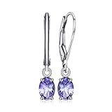 JewelryPalace 1ct Natural Tanzanite LeverBack Earrings 925 Sterling Silver