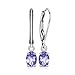 JewelryPalace 1ct Natural Tanzanite LeverBack Earrings 925 Sterling Silver