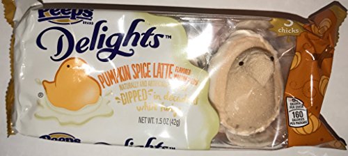 PEEP'S Pumpkin Spice Latte Dipped in White Fudge - 1pack of 3 peep's
