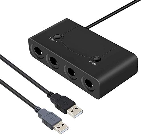 Controller Adapter for Gamecube, Super Smash Bros Ultimate Switch Game cube NGC Controller Support Turbo Home for Switch, Wii U, PC USB