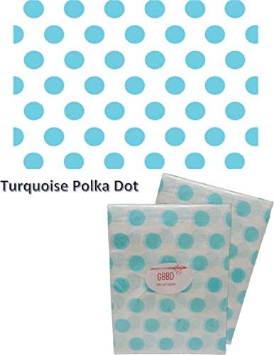 Polka Dot Design Printed Tissue Paper - for Gift Bags 24 Decorative Sheets 20" X 30" (Turquoise Polka DOT)