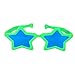 Seekingtag Jumbo Sunglasses with Blue Lens for Costumes Cosplay Halloween Party Fun Party Favor Photo Booth Props(6 Pack) - Star Shaped 10
