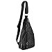 Kalevel Outdoor Travel Crossbody Backpack Casual Shoulder Chest Bag (Black,L)