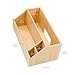 MobileVision Bamboo Media Storage Organizer Holder for Remote Controls, Video Games, Audio Accessories, Small Electronics Caddy & Office Organizer