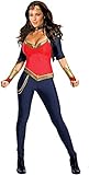 Secret Wishes Sexy Wonder Woman Costume, Blue/Red, Large