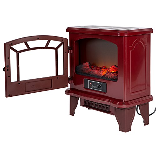 Duraflame DFI55022 Infrared Electric Stove Heater, Red 5,200 BTUs