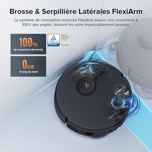 Qrevo Edge S5A Aspirateur Robot 18500 Pa, ChÃssis AdaptiLift
