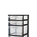 Sterilite 5 Drawer Tower Plastic Space Saving Home Storage Organizer (2 Pack)