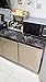 Yancorp Dark Brown Marble Wallpaper Removable Wallpaper Film Self-Adhesive Kitchen Peel Stick Backsplash Marble Wallpaper Countertop Shelf Liner Bathroom (11.8