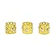 Honbay 20PCS Gold Rhinestone Hair Rings Dreadlocks Beads Braid Hair Cuffs Braiding Hair Jewelry (Triangle Hollow Out)