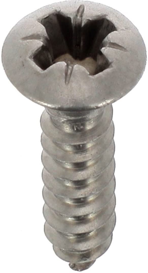 A4 Stainless Steel Countersunk Pozidrive Pan Head Screw 3.5 mm x 16 mm, DIN 7983, Pack of 25