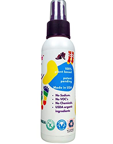 Shoe Deodorizer Cleaner, Foot Freshener That Eliminate Odors It Comes As A Spray Disinfectant Useable On Both Feet And Shoes Say Goodbye To Stinky Shoes And Smelly Feet with Organic Tea Tree Oil And Soapberries.