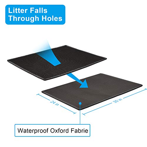 Cat Litter Mat Litter Boxes Trapper Mat Trapper Size 24" X15", DoubleLayer Waterproof
