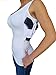 AC Undercover Women's Elite Concealed Carry Tank TOP Shirt Holster Tactical Ref. 212 CCW Tactical Clothing (Black/White)