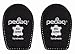 Pedag Perfect Shock Absorbing Heel Pads Made with Vegetable Tanned Leather and Latex Rubber, Black, Small (5 to 7L)