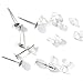 100 Lot Stainless Steel Silver Tone Flat Base Pad Earring Make DIY with Rubber Earnut Stoppers Posts Studs Back Blank Findings (8mm Diameter)