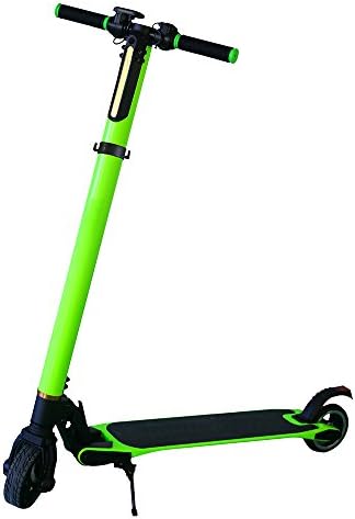 KUFENG High Speed Adult Electric Scooter with Extended Range, Carbon Fiber Body; Easy Fold-N-Carry Design (Green)