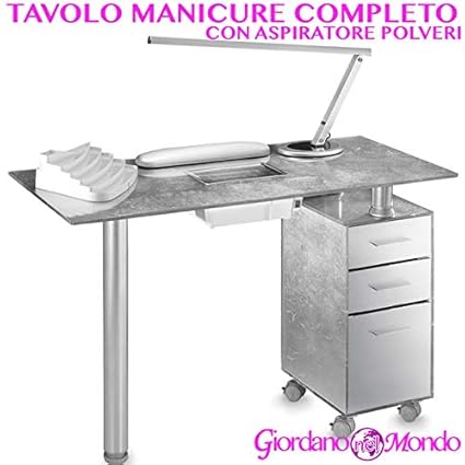 Tavolo Manicure Professionale Completo Di Accessori Con