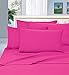Elegant Comfort Luxurious Bed Sheets Set on Amazon 1500 Premier Wrinkle,Fade and Stain Resistant 4-Piece Bed Sheet Set, Deep Pocket, Full Hot Pink
