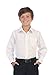Gioberti Big Boys' Long Sleeve Dress Shirt, White, 10