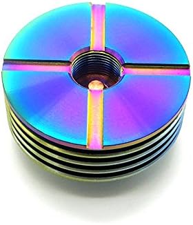 510 Stainless Steel Heat Dissipation Heatsink (25mm Diameter, Rainbow)