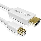 Fosmon Mini Display Port (MiniDP/mDP) to HDMI Adapter Cable for Apple MacBook, MacBook Pro, MacBook Air, Microsoft Surface Pro and Pro 2 (15 Feet)