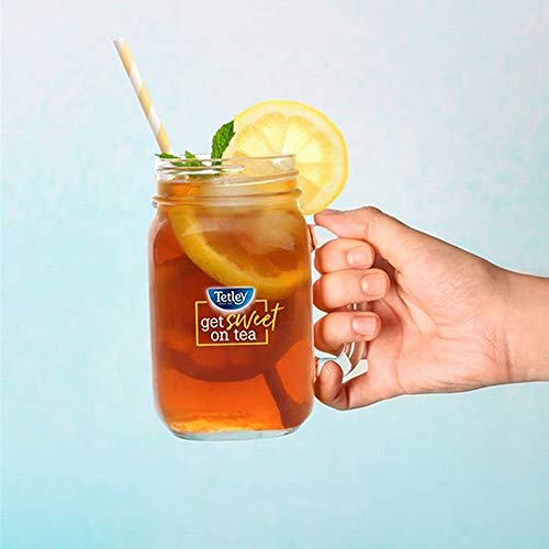 Tetley Black Tea, Iced Tea Blend, Family Size, 24 Square Tea Bags (Pack