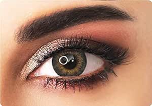 color hazel en lentes de contacto