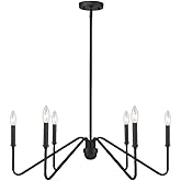 Golden Lighting Kennedy 6-Light Chandelier in Natural Black