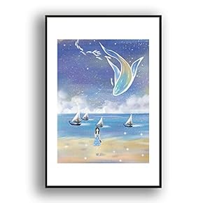 Framed for Living Room Bedroom Whale for